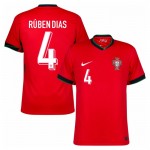 Nogometni Dresovi Portugal Ruben Dias 4 Domaći Euro 2024 Kratkih Rukava